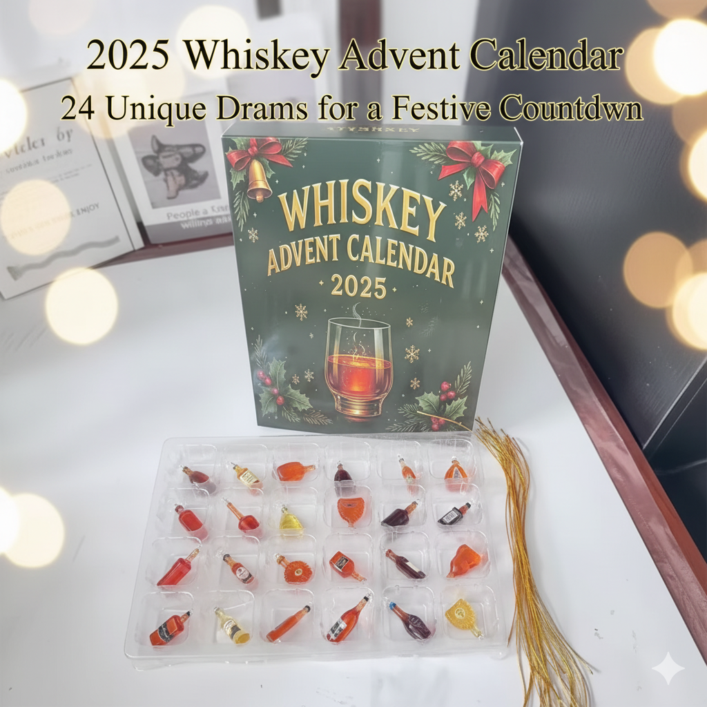 Men'S Grooming Gift Box - 2025 Beer Advent Calendar Whiskey Countdown