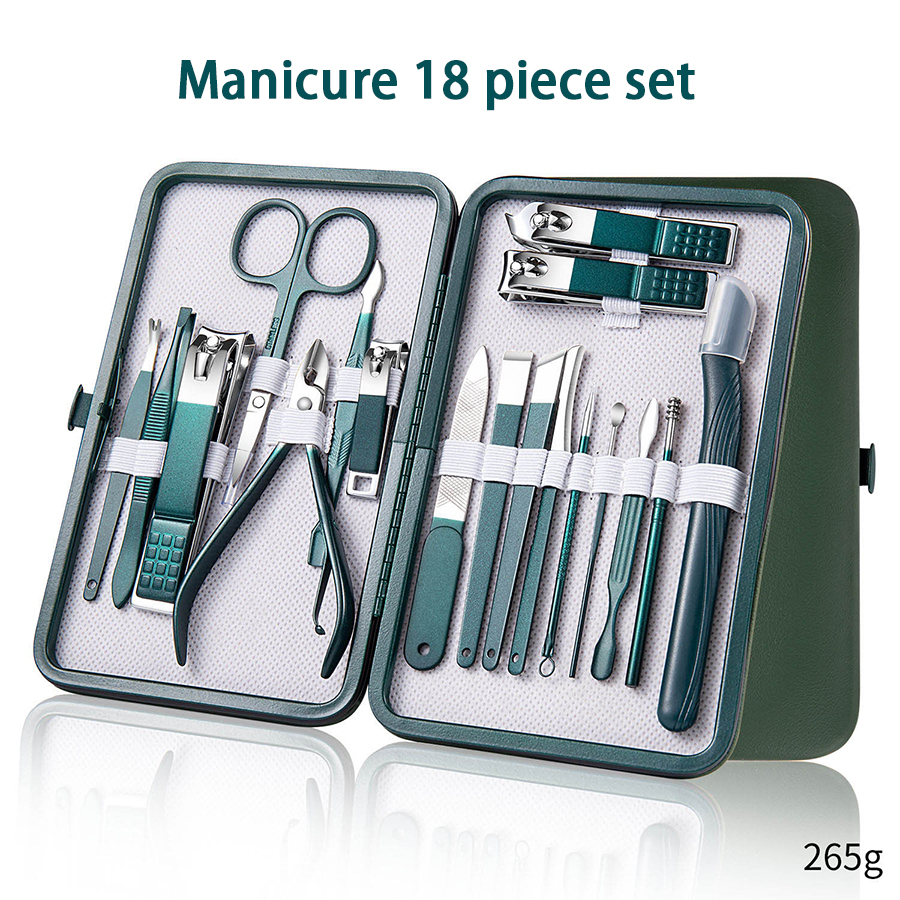 Nail Care Kit Mens - 7-18 Pcs Manicure Set Nail Clippers