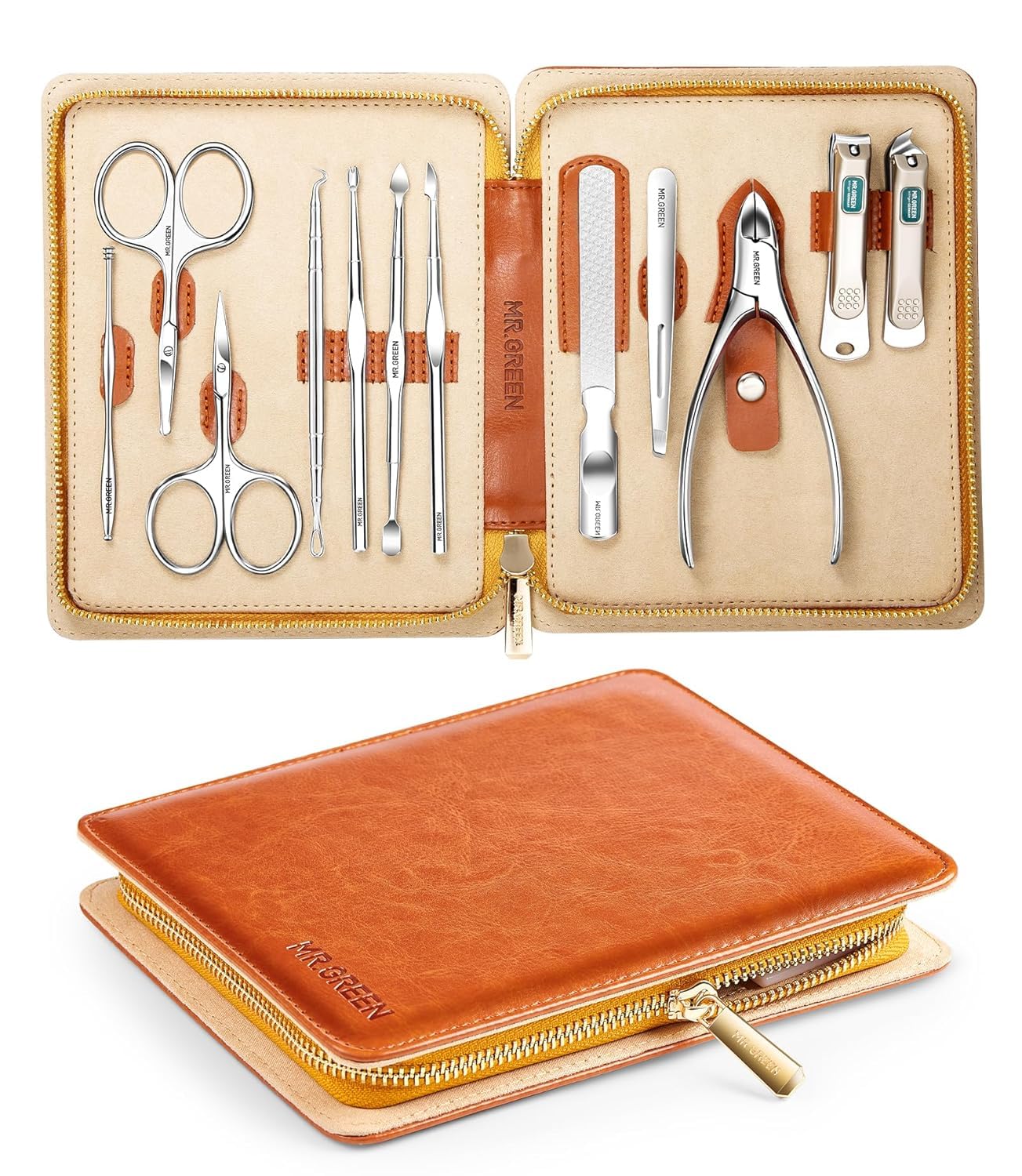 Nail Care Kit Mens - 12-in-1 Professional Nail Care Kit with
