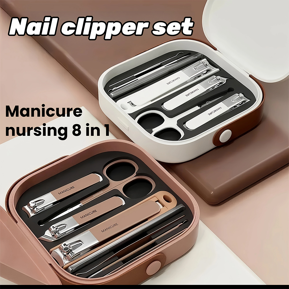 Nail Care Kit Mens - Manicure Set with Stainless Steel Nail