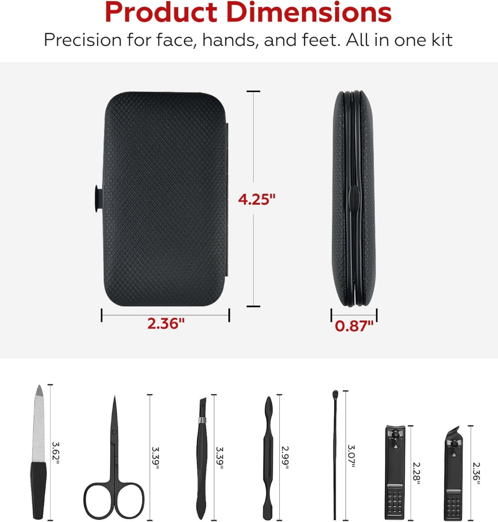 7-in-1 Manicure Set, Nail Clip - Nail Care Kit Mens review and price