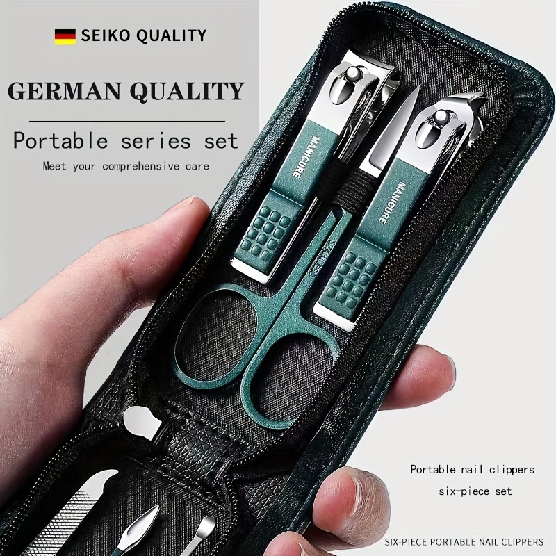 6PCS Nail Clipper Set, Manicur - Mens Grooming Kit Gift review and price
