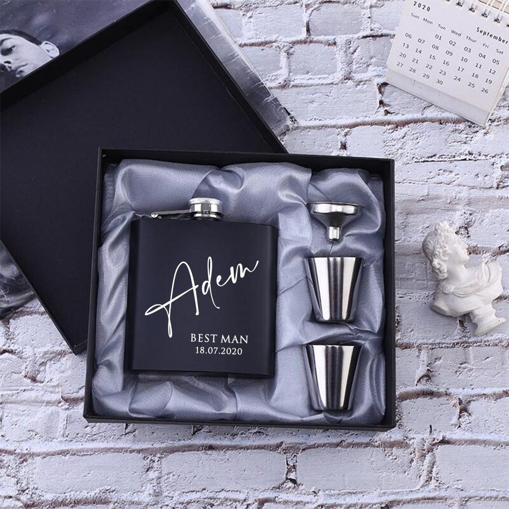 Personalized Logo Hip Flask Se - Mens Grooming Kit Gift review and price