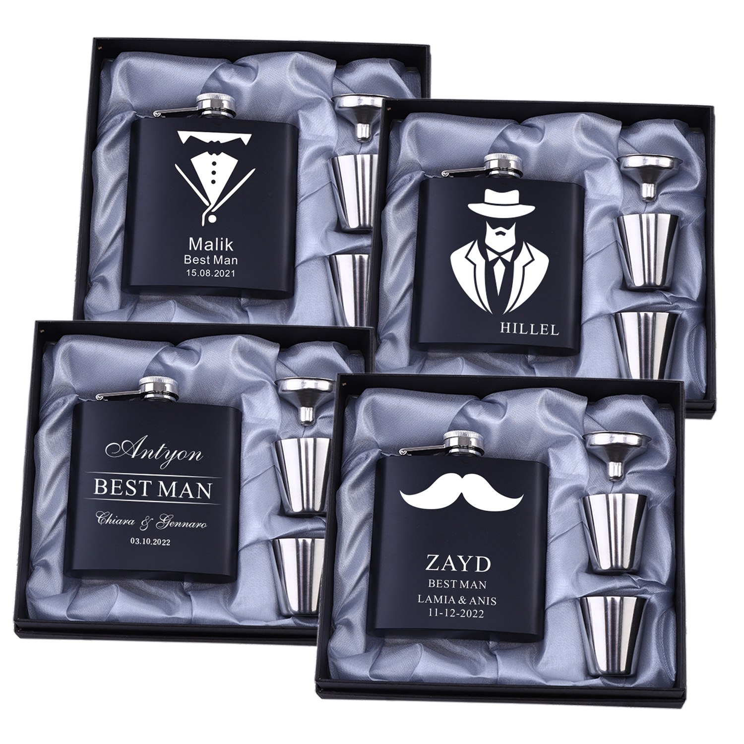 Personalized Logo Hip Flask Se - Mens Grooming Kit Gift review and price