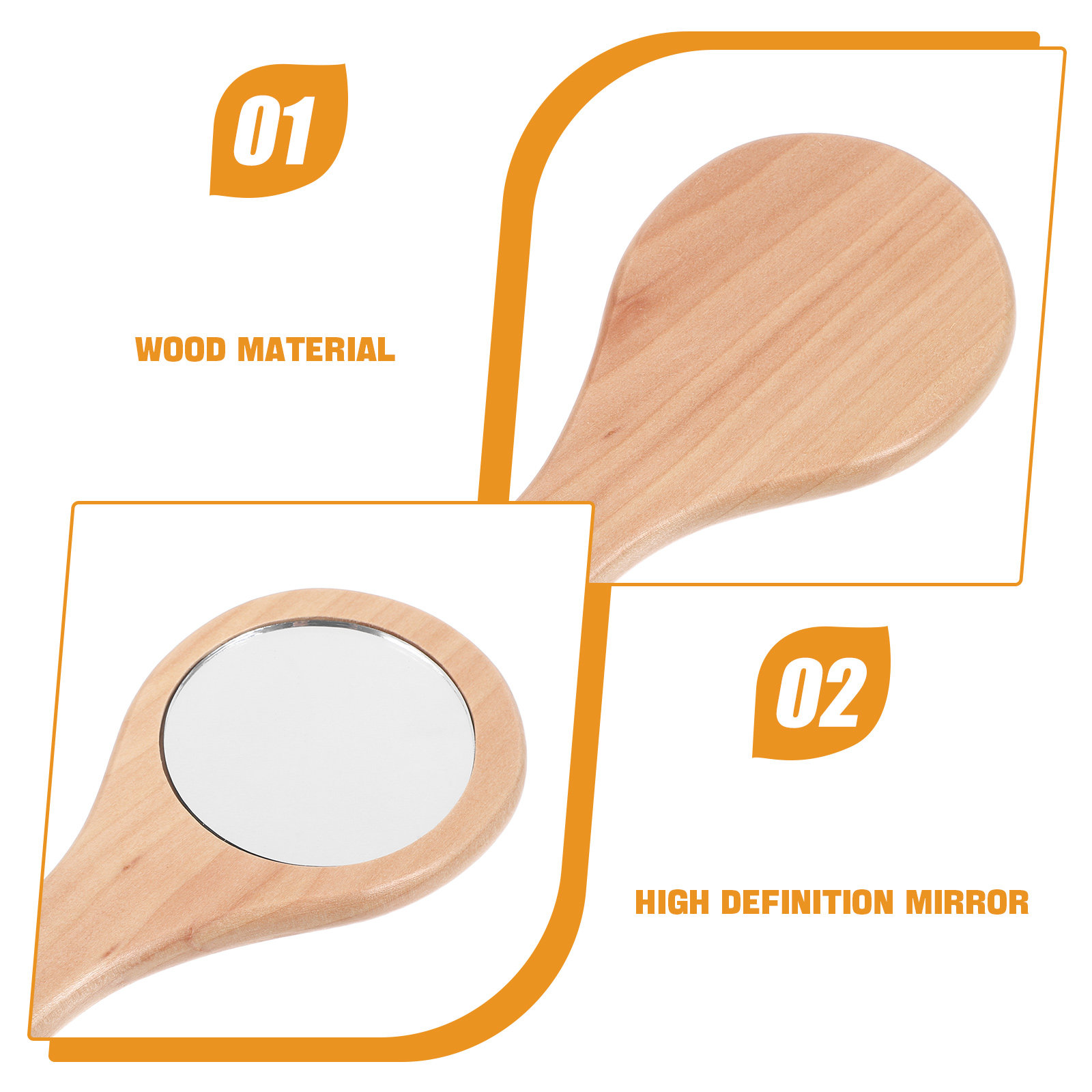 3Pcs Mini Handheld Makeup Mirr - Men'S Grooming Mirror review and price