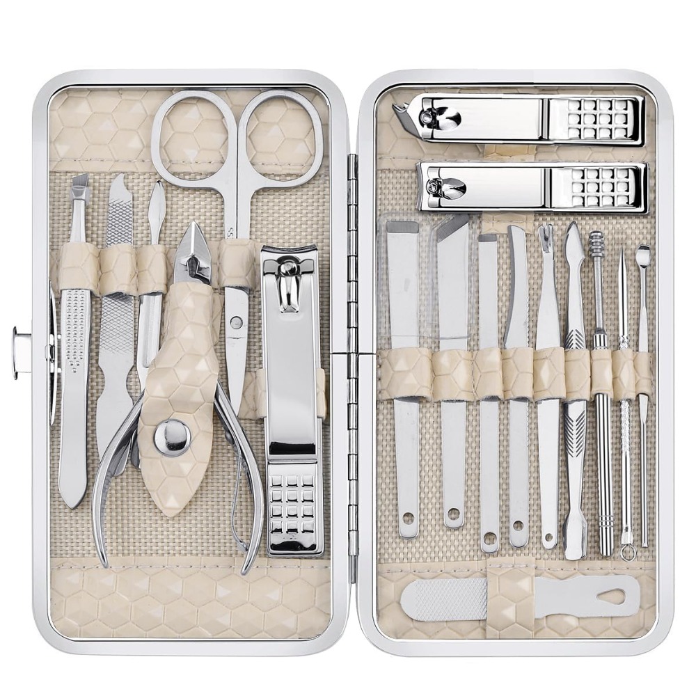 Stainless Steel 18-Piece Nail  - Nail Care Kit Mens review and price
