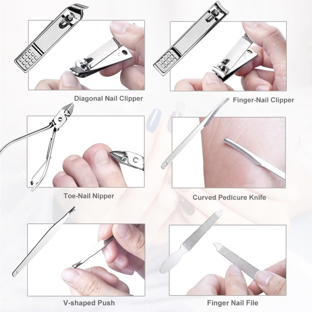 Stainless Steel 18-Piece Nail  - Nail Care Kit Mens review and price