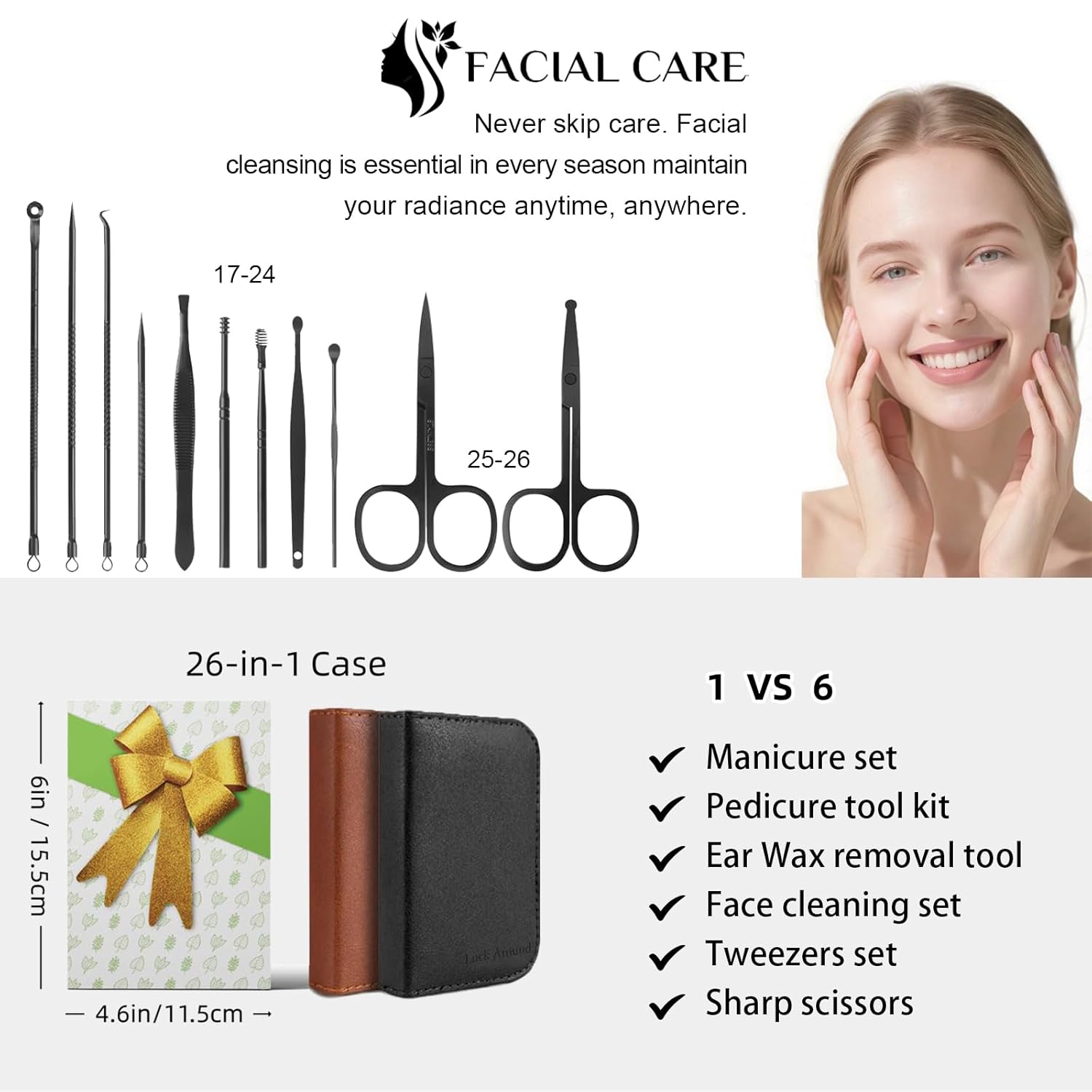 26-Piece Nail Clippers Set, St - Nail Care Kit Mens review and price