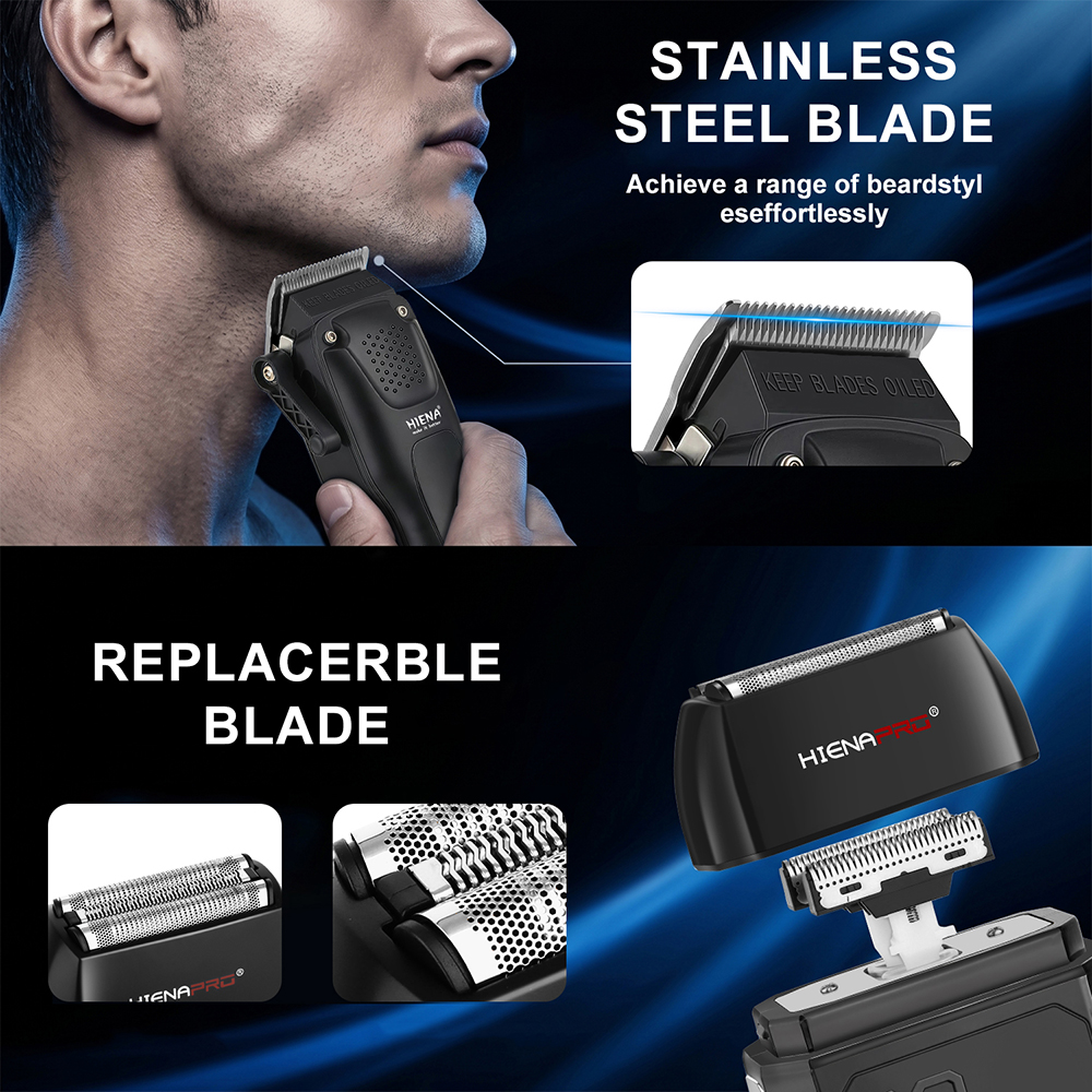 HIENA PRO 2-in-1 Cordless Hair - Mens Grooming Kit Gift review and price