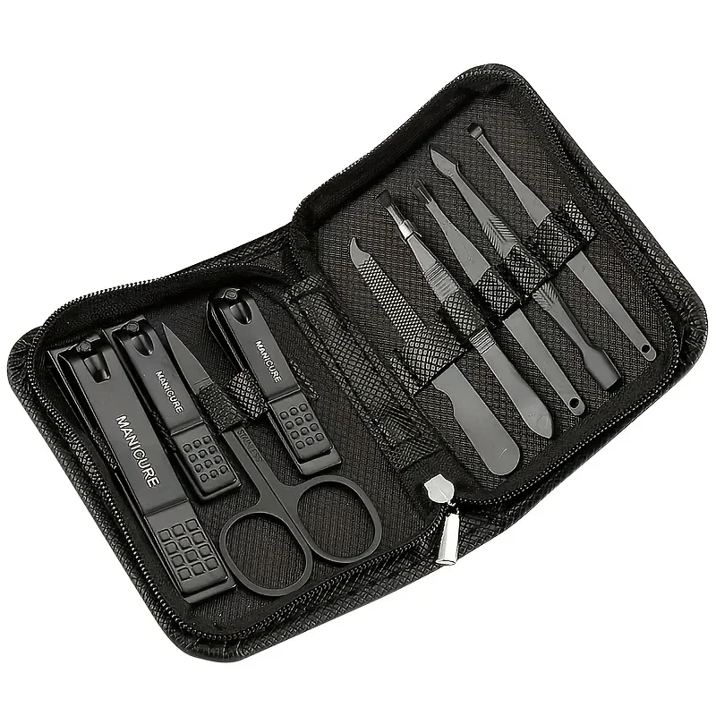9 Piece in 1 Manicure Set Pedi - Nail Care Kit Mens review and price