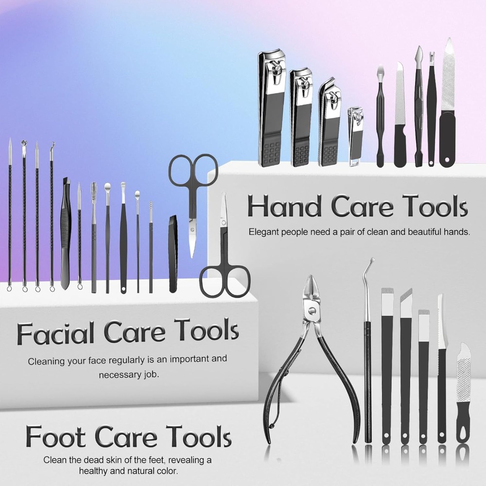30pcs Professional Manicure Pe - Nail Care Kit Mens review and price