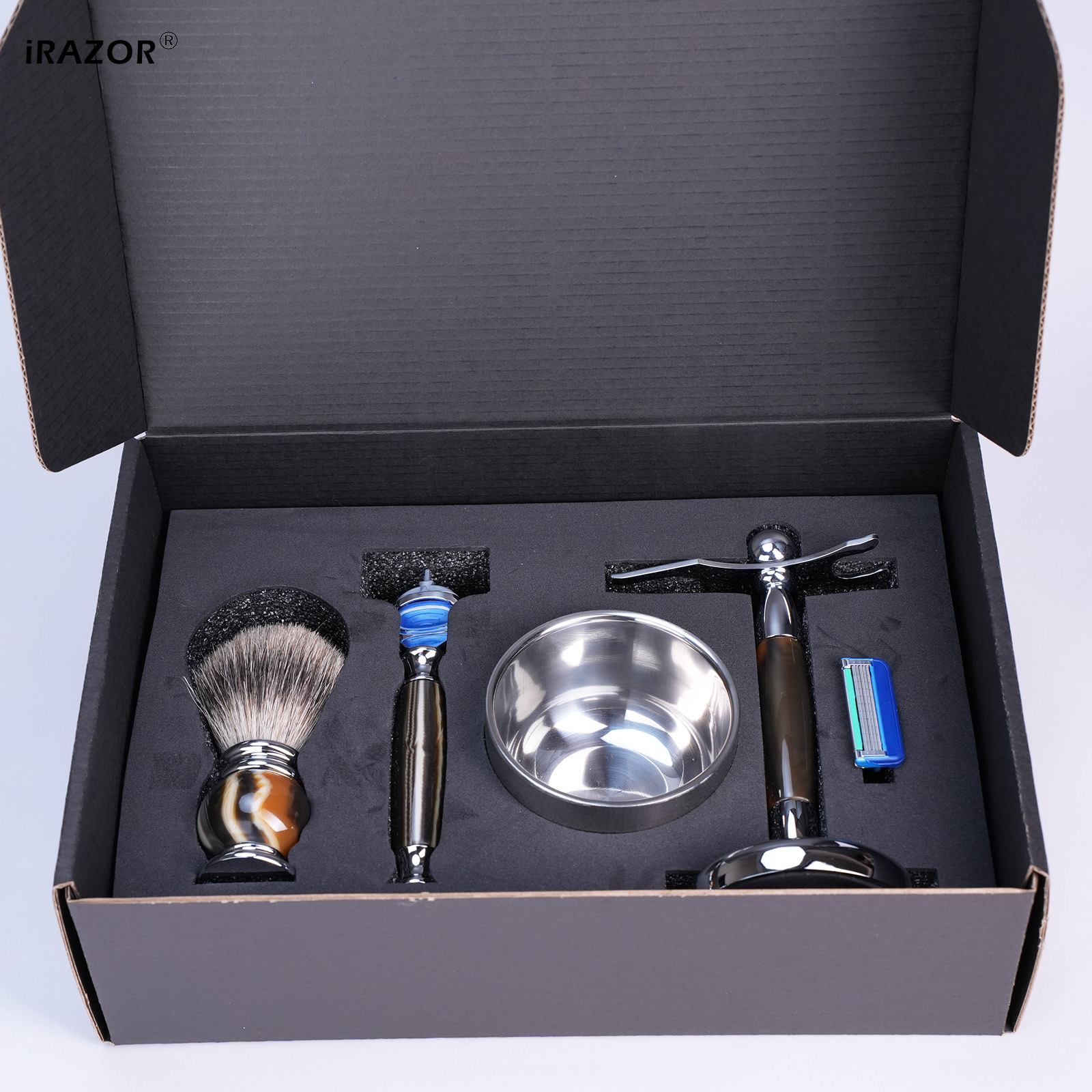 iRAZOR Luxury 5-Blade F5 Fusio - Mens Grooming Kit Gift review and price