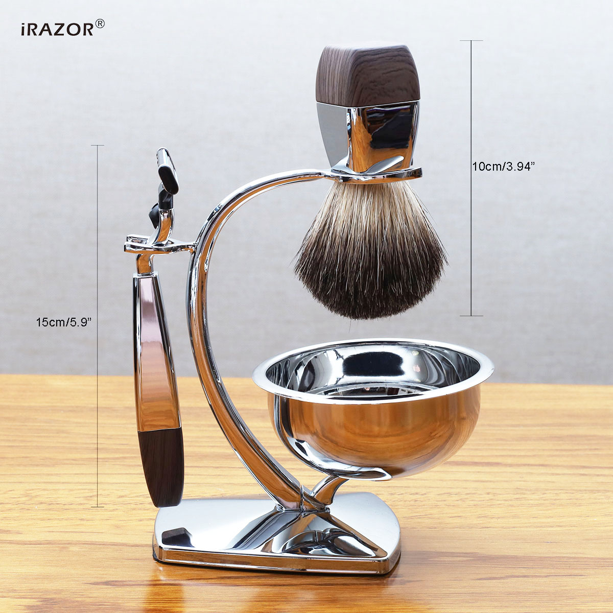iRAZOR Professional Wet Shavin - Mens Grooming Kit Gift review and price